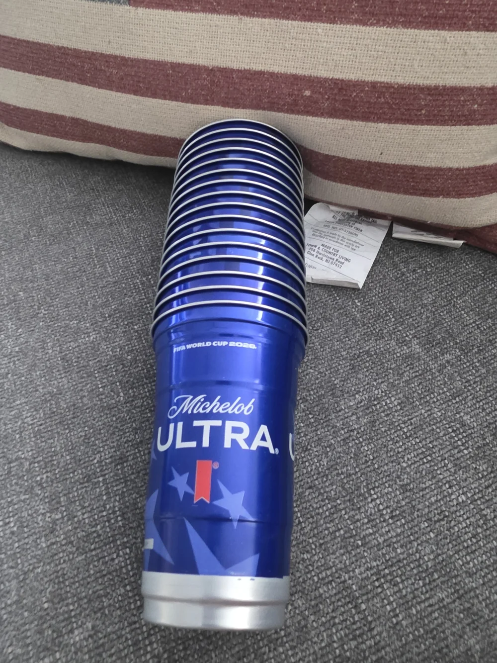 World Cup 2026 Blue Reusable Aluminum Cup